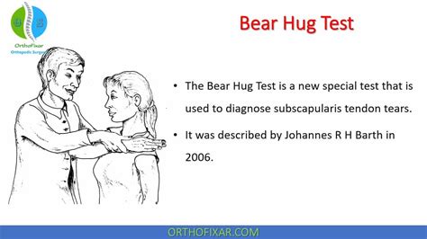 subscapularis tear bear hug test|subscapularis test shoulder.